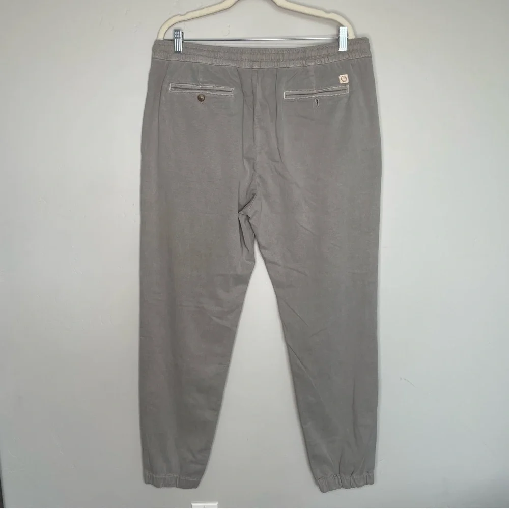 Marine Layer Men’s Saturday Jogger Pants‎ Slim Fit Gray Size XXL Chino NEW